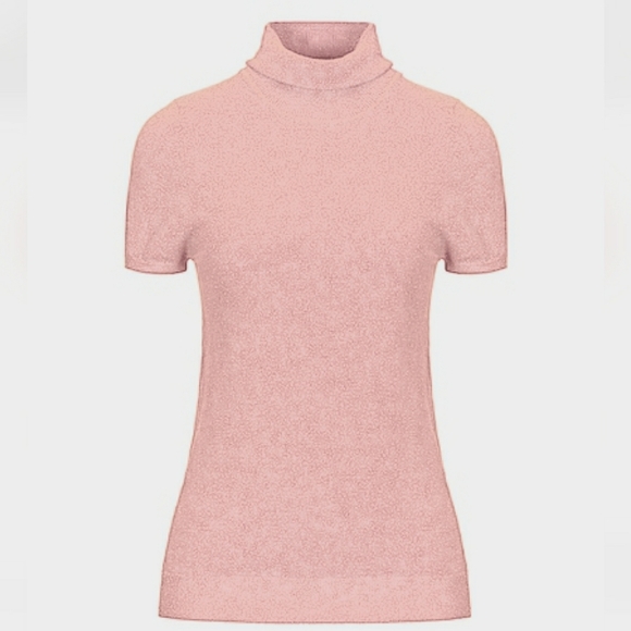 ANNARITA N Short Sleeves Turtleneck Top Size S - Picture 6 of 6